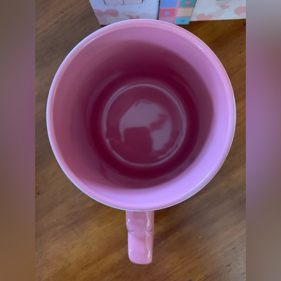 New Hello Kitty Ceramic Mug with Pink Heart Handle Valentines Mug❤️💝🧸💗 - Picture 9 of 11